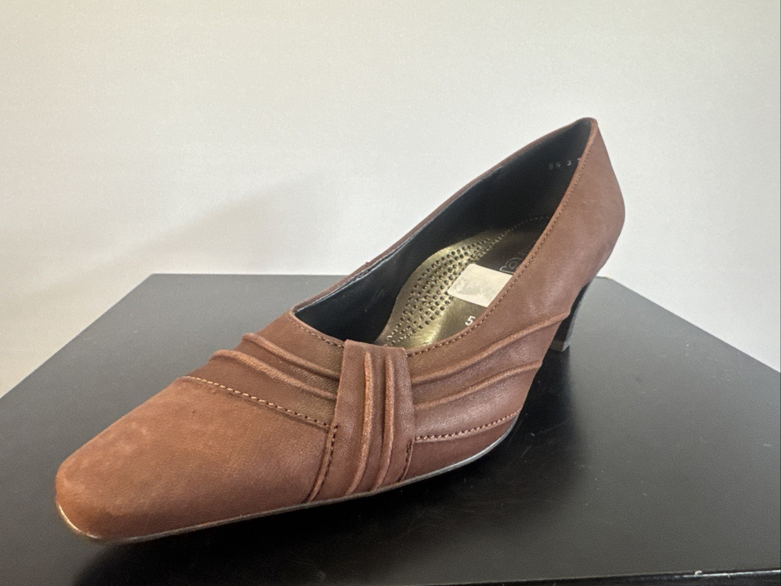 Jenny By Ara Pumps Gr. 5,5 Damen Leder Braun