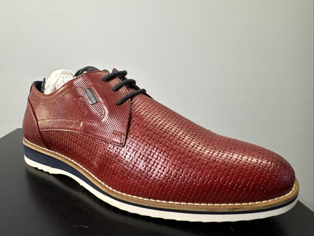 Quintero-701  by SIOUX  Herren Derbys Schnürschuh Rosso Rot  Gr. 41,5