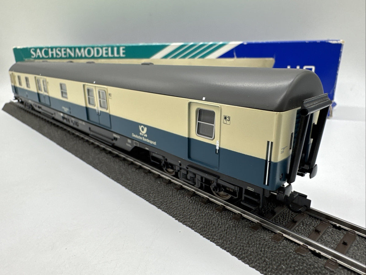 Sachsenmodelle Spur H0 1/87 Nr. 74559 Bahnpostwagen mrz DB KKK NEM OVP #239