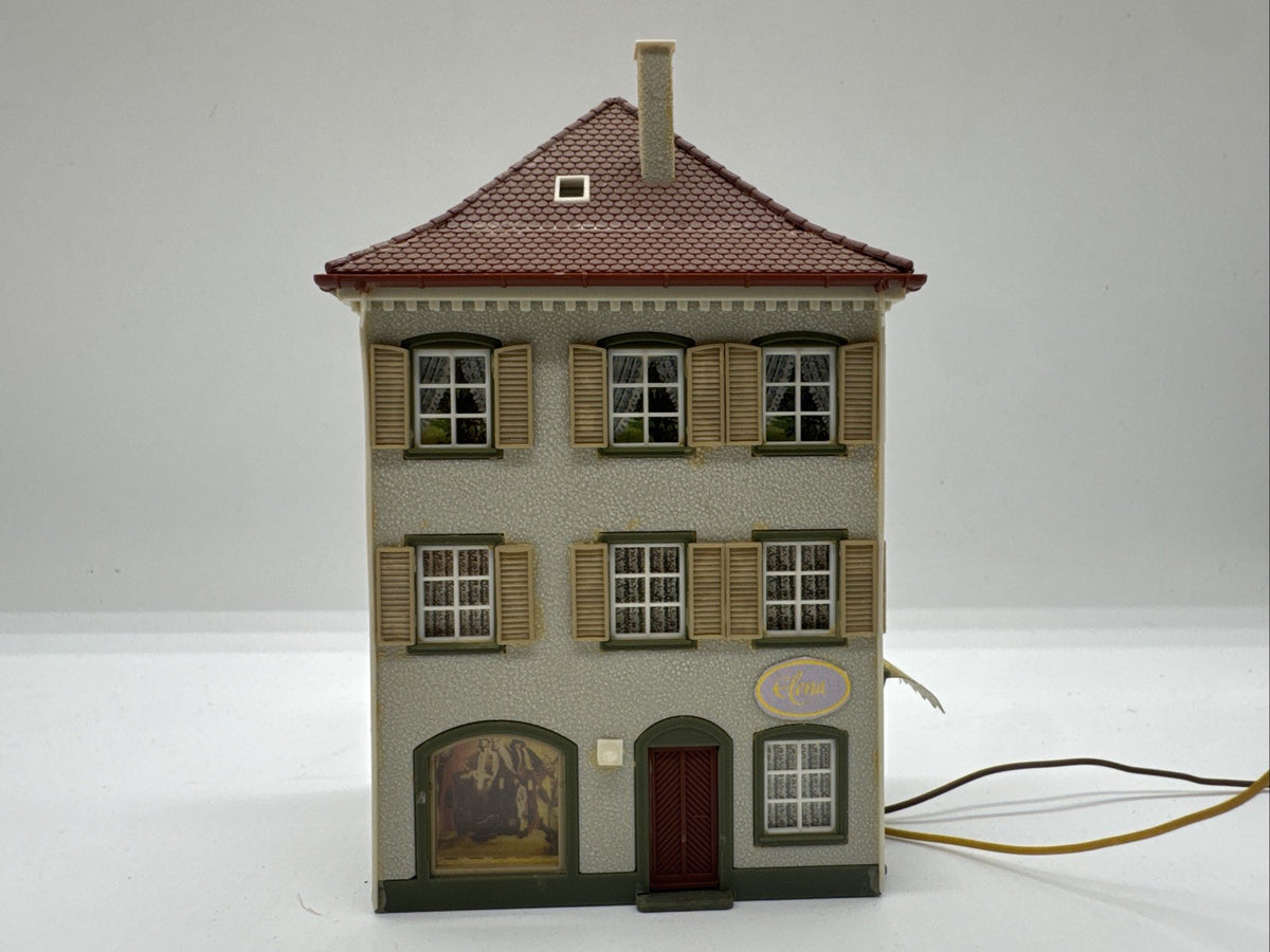 H0 Haus Gebaut Beleuchtet