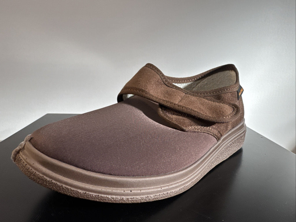 Fischer Markenschuh Herren Pantoffel Gr. 38 Halbschuh Braun
