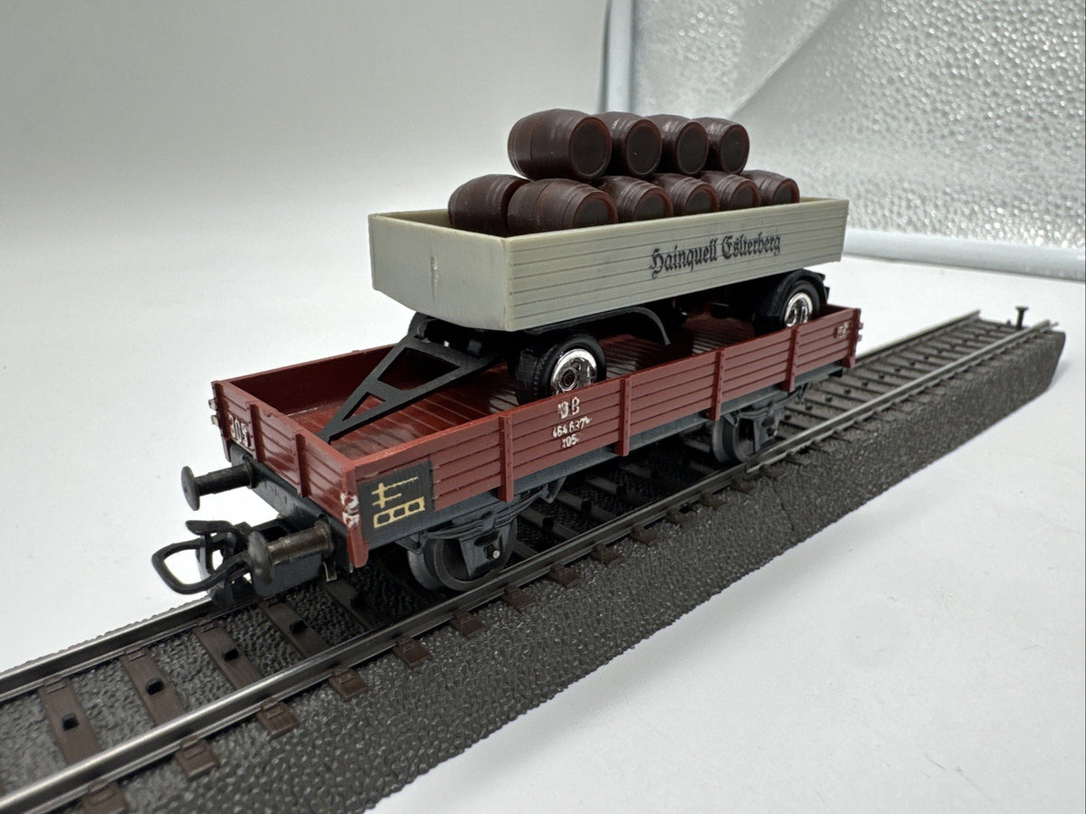 Märklin 4503 H0 Niederbordwagen 464 637 , DB Beladen #525