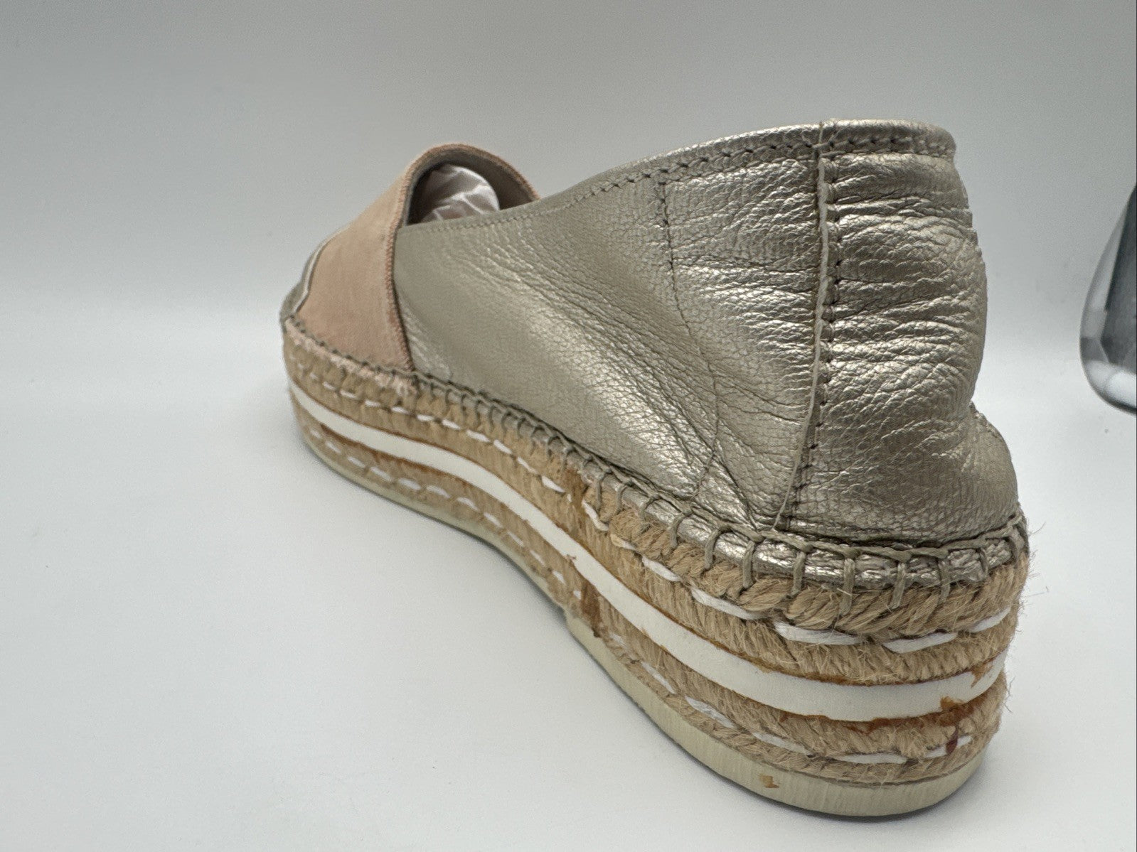 Videoretta Damenschuh Gr. 37 Leder Silber 