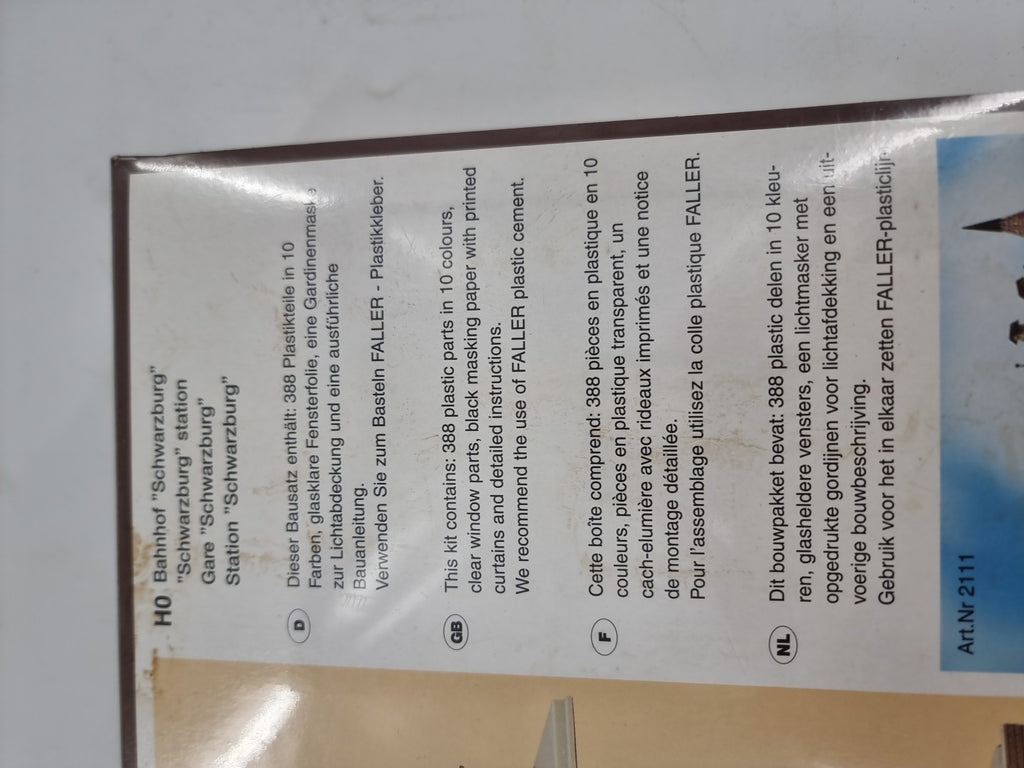 Faller 212111 - 1/160 / N Bahnhof Schwarzburg - Ungebaut und Versiegelt-