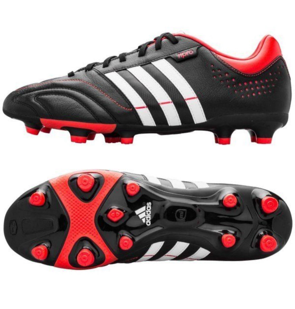 adidas adipure Pro 11Core FG Schwarz Stollen EUR 41 1/3 UK 7.5