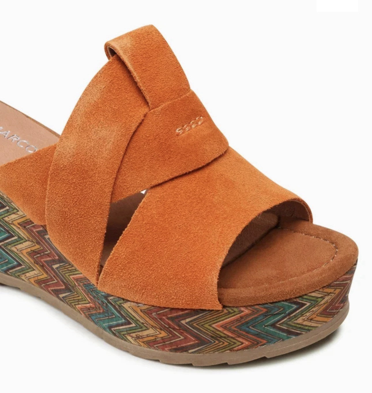 MARCO TOZZI Damen Pantolette Gr. 36 Slipper Sandale Sandalette Keilsandale