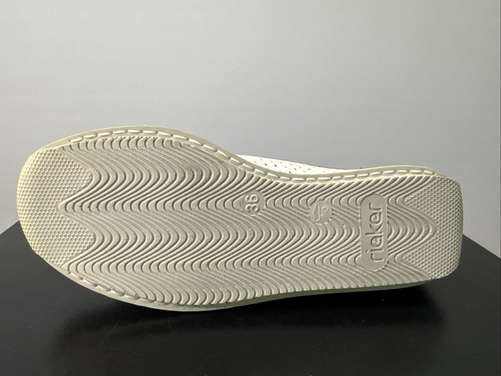Rieker Halbschuh Gr. 36 Damen Leder Beige