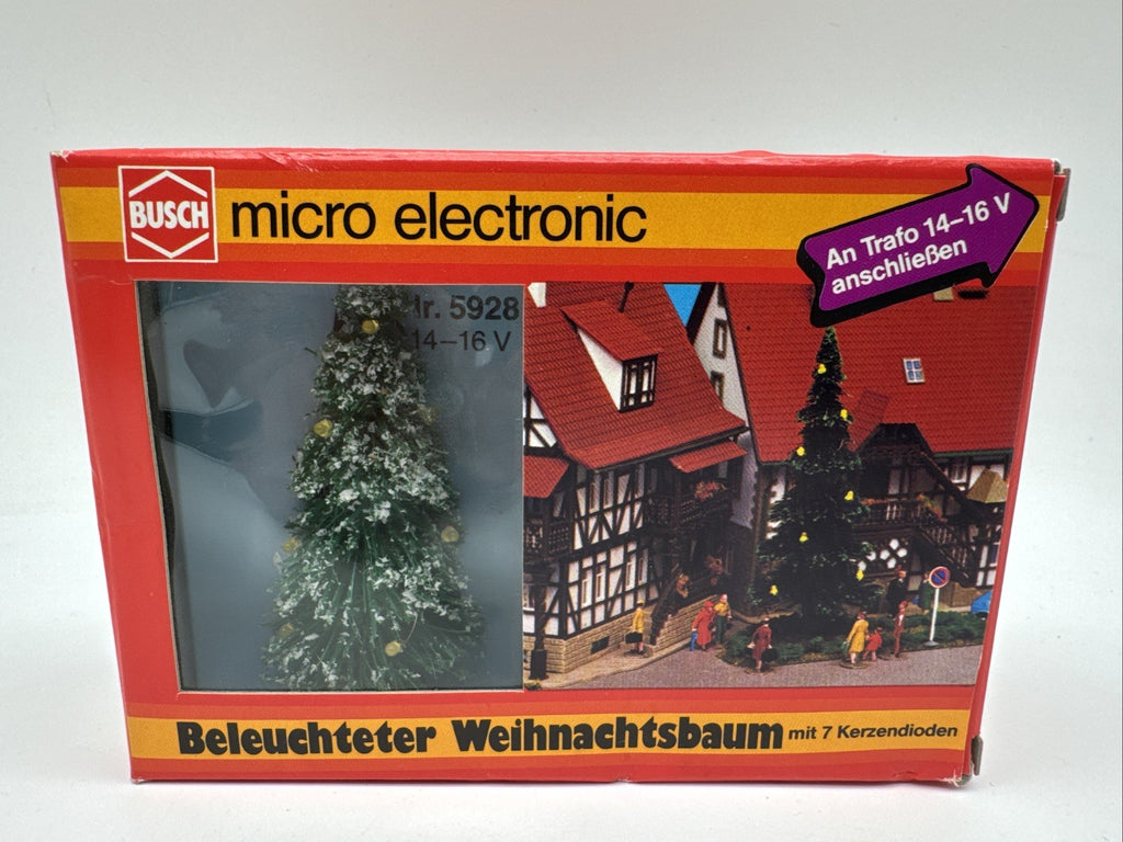 Busch H0 5928 Ausschmückung  Weihnachtsbaum mit Lichterkette Zubehör  in OVP/SCH