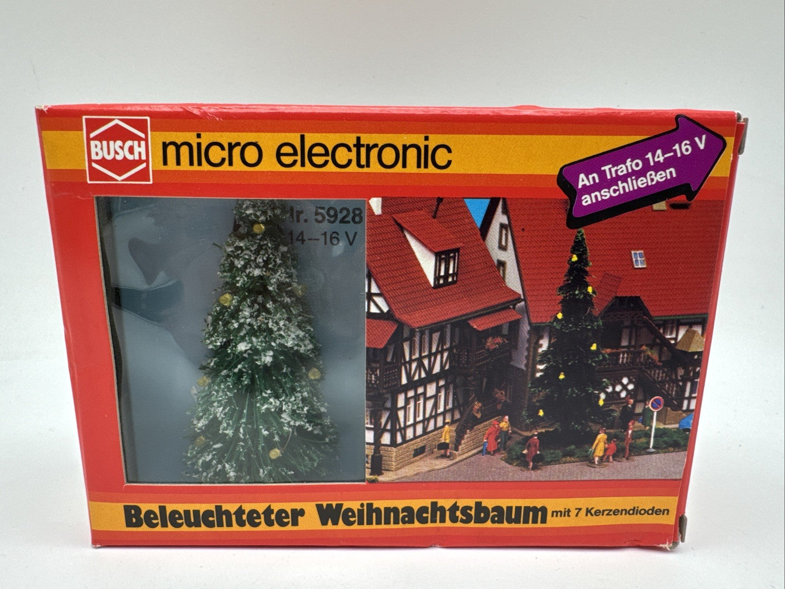 Busch H0 5928 Ausschmückung  Weihnachtsbaum mit Lichterkette Zubehör  in OVP/SCH