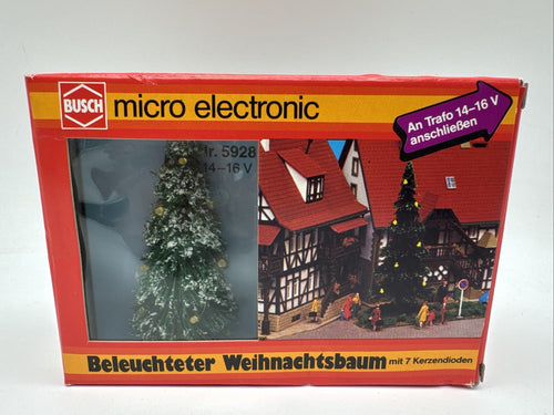 Busch H0 5928 Ausschmückung  Weihnachtsbaum mit Lichterkette Zubehör  in OVP/SCH