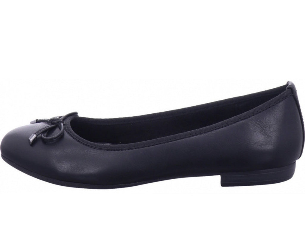 MARCO TOZZI Ballerinas Sommer Slipper Damen schwarz Gr. 38