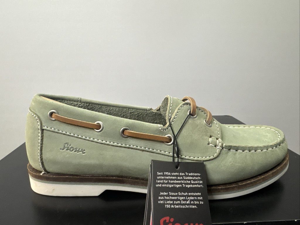 Sioux Damenschuhe Gr. 36 Nakimba-700 Mokassin Velour/Nubuk Schnürschuhe