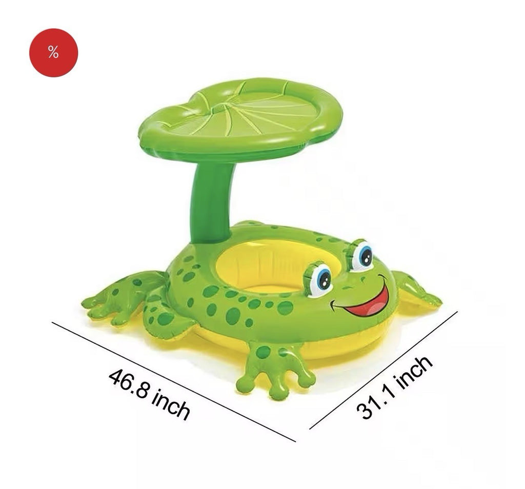Aufblasbare Schwimmfigur Baby Schwimmsitz Babysitz Frosch Babyboot