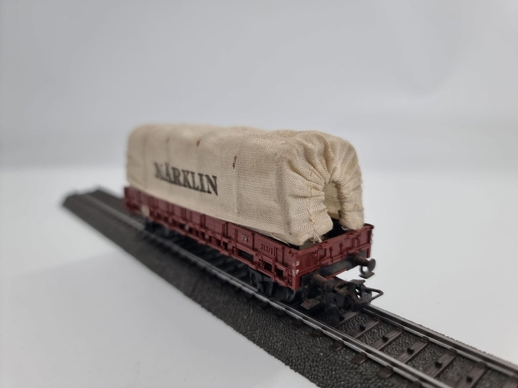Märklin H0 4607 Güterwagen Rungenwagen 476315 Rmms33 Mit Märklin Stoffbezug