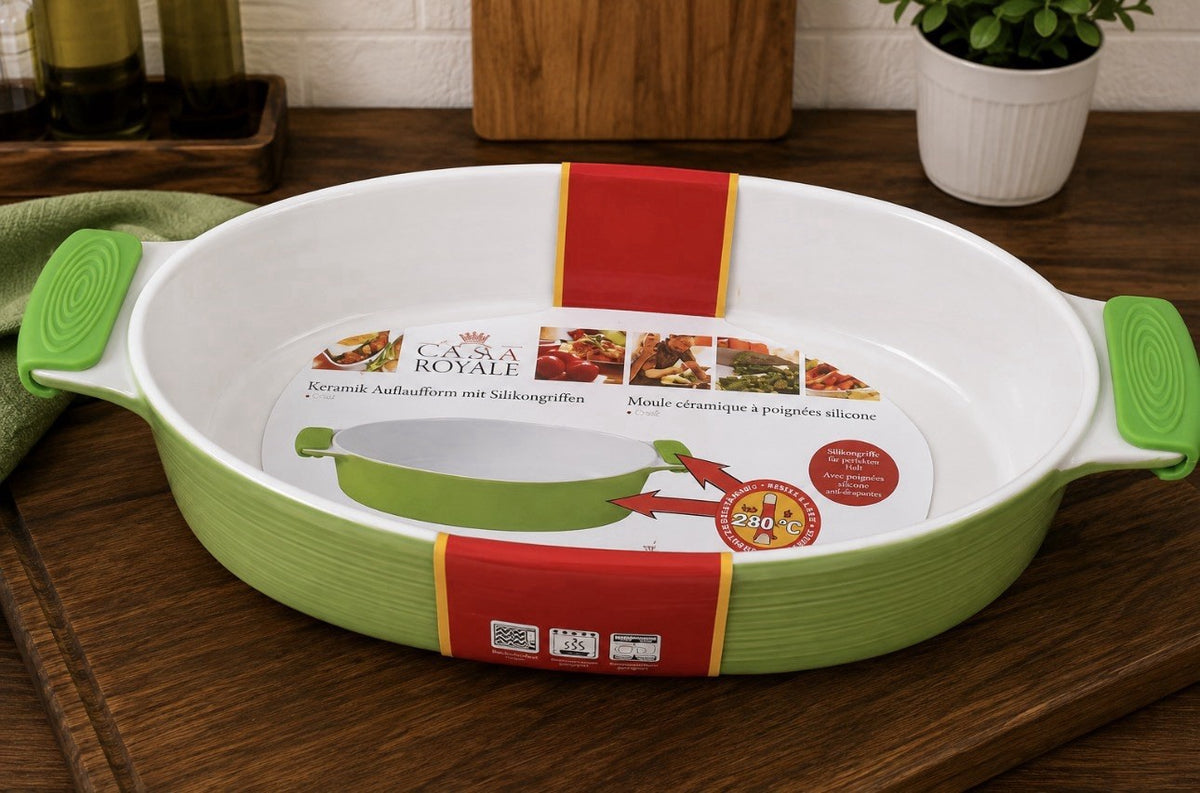 Casa Royale Keramik Auflaufform Oval 39 × 21 × 8 cm