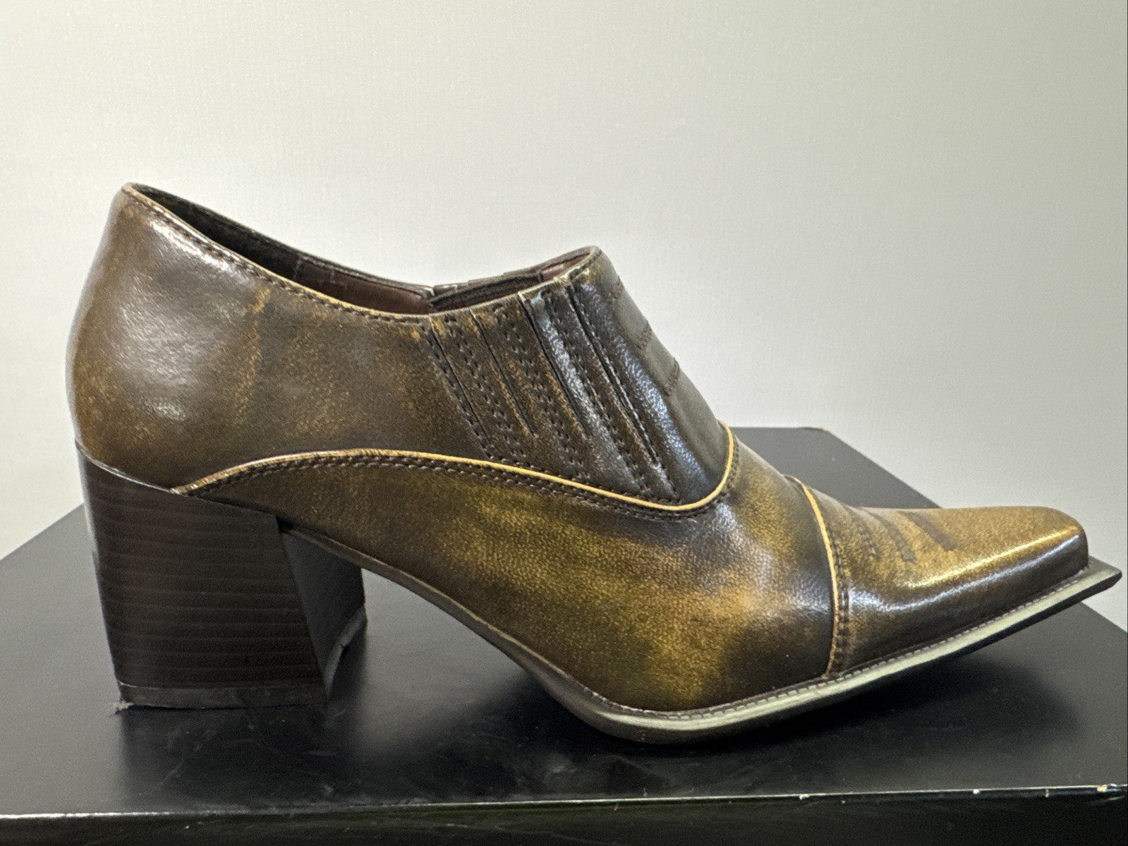 Simona Stiefelette Gr. 36 Leder Damen Absatzschuh