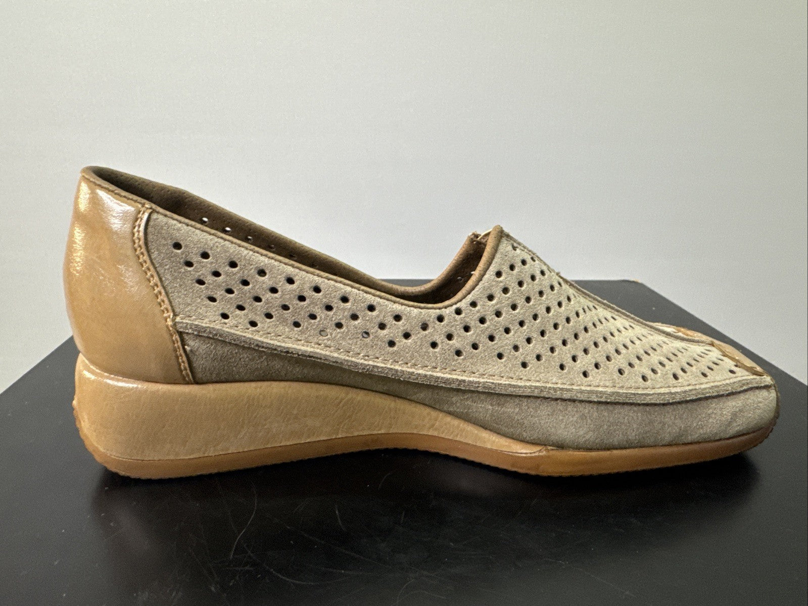 Rieker Halbschuh Gr. 36 Damen Leder Braun Slip On