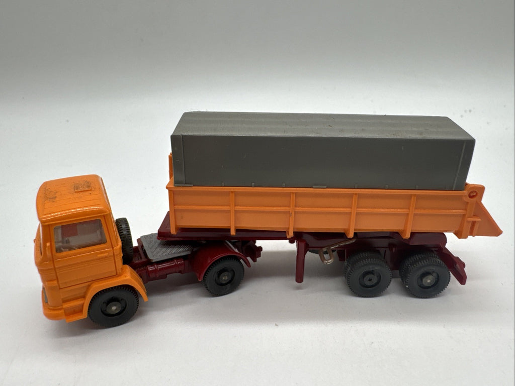 Wiking 67s - MB LPS 1317 Hinterkippersattelzug - orange #595