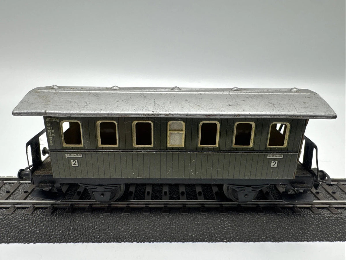 MÄRKLIN H0 4040 Personenwagen 4051 Stg Ci 2.Klasse Donnerbüchse BLECH