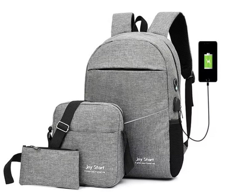 Rucksack Set 3 Tlg USB Joy Start Reisetasche