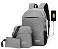 Rucksack Set 3 Tlg USB Joy Start Reisetasche