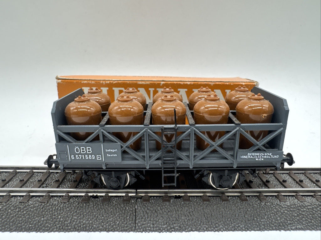 H0 Kleinbahn 334 Säuretopfwagen ÖBB  neuwertig in OVP