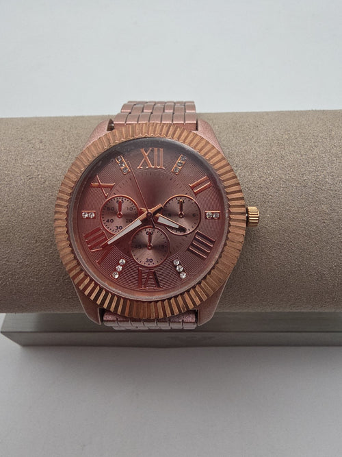 Bruciati BB001 Damen Uhr Roségold Edelstahl Quarz Chronograph Look