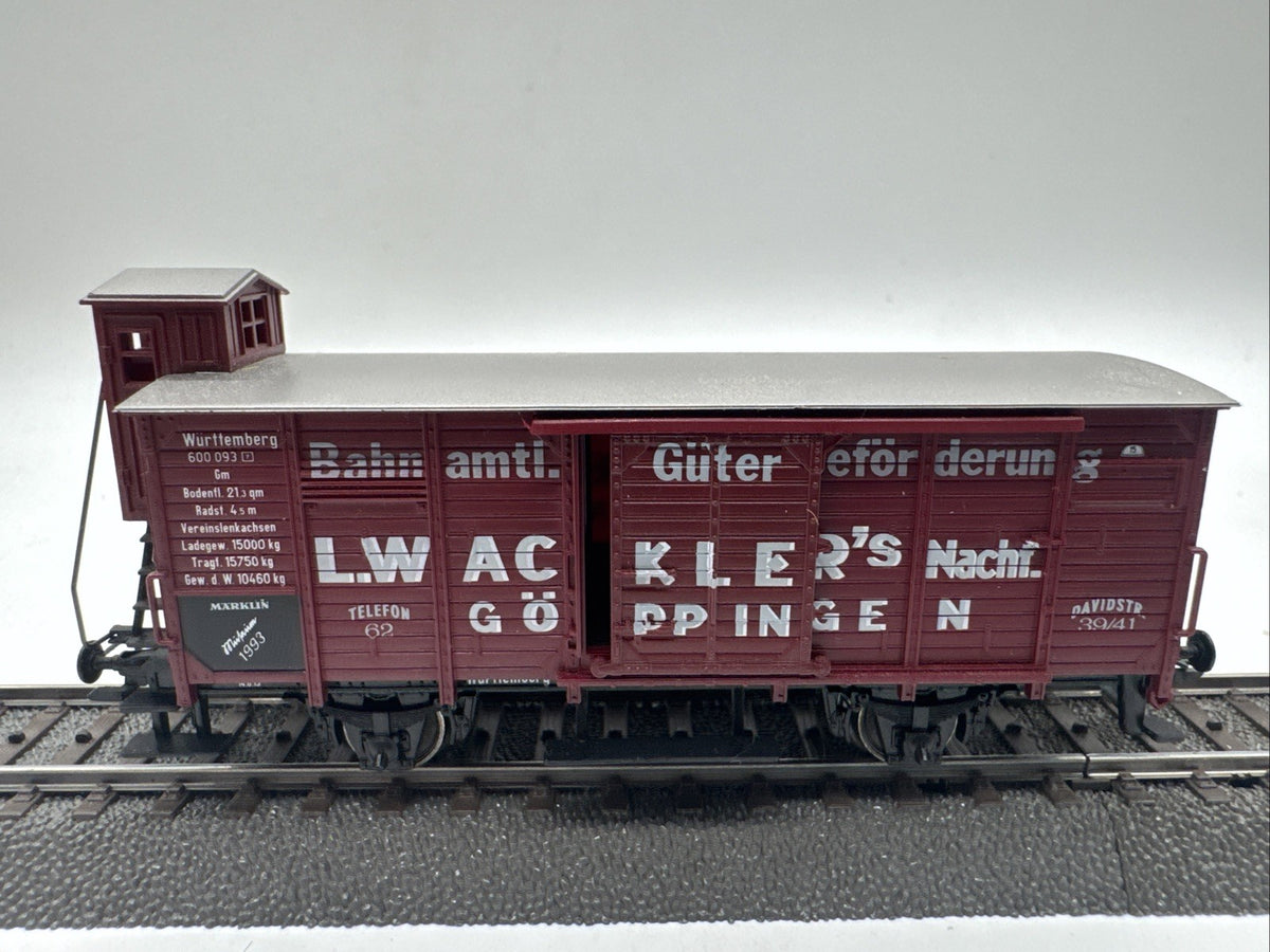 Märklin H0 Museumswagen 1993 600 093 K.W.St.E. 02 92  #385