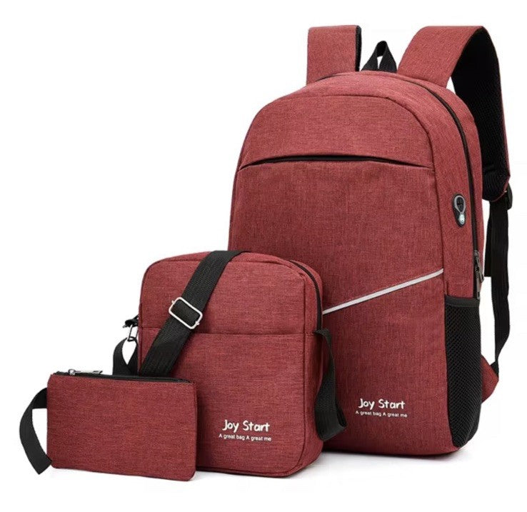 Rucksack Set 3 Tlg USB Joy Start Reisetasche