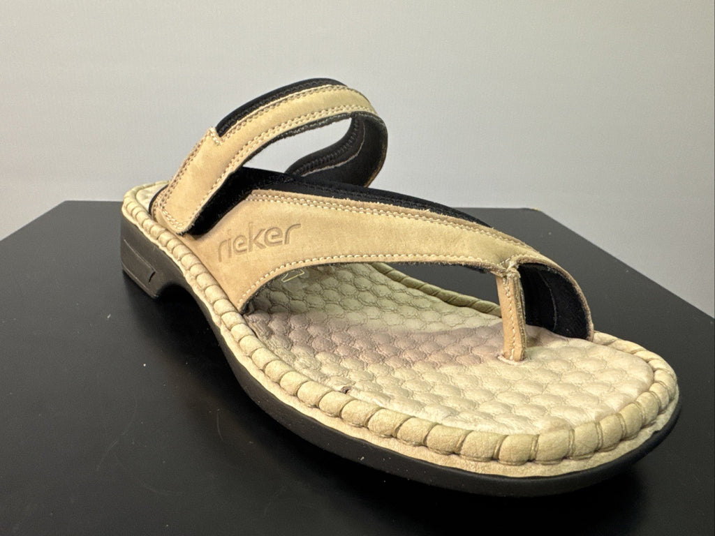 Rieker Sandale Gr. 36 Leder Slip On