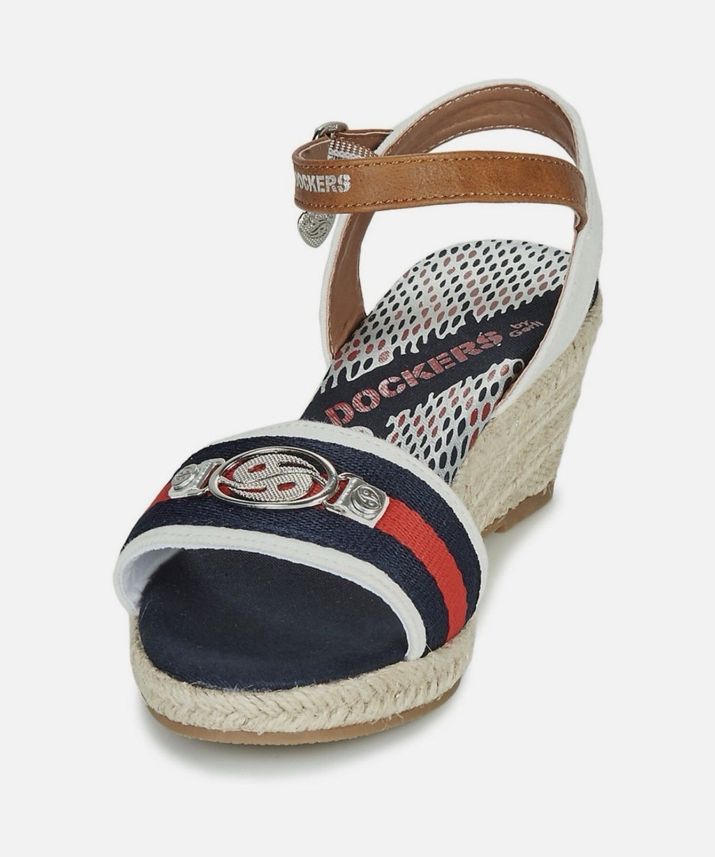 DOCKERS by Gerli Damen Sandalette Gr. 37 Riemensandale Keilsandalette