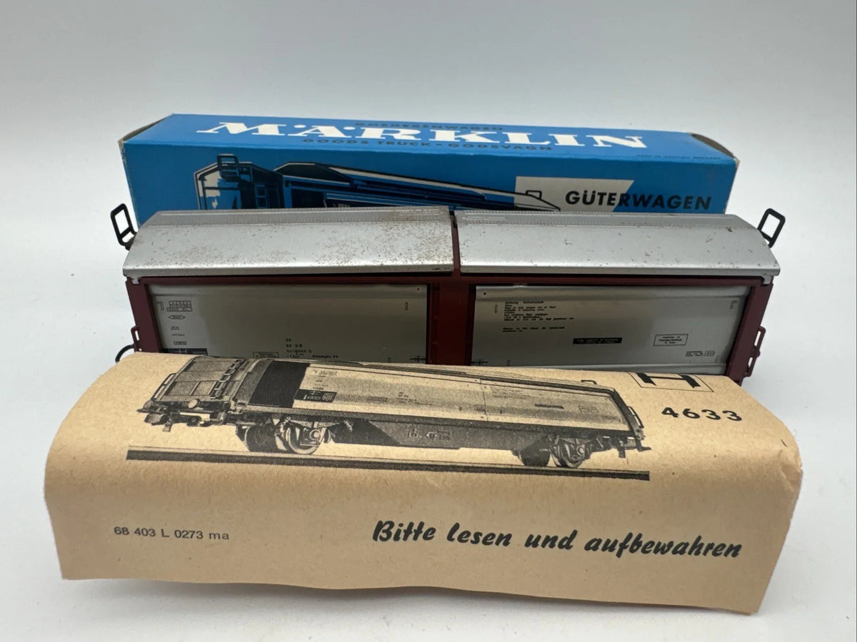 Märklin Spur H0 4633 Güterwagen mit Schiebewänden und Schiebedach in OVP