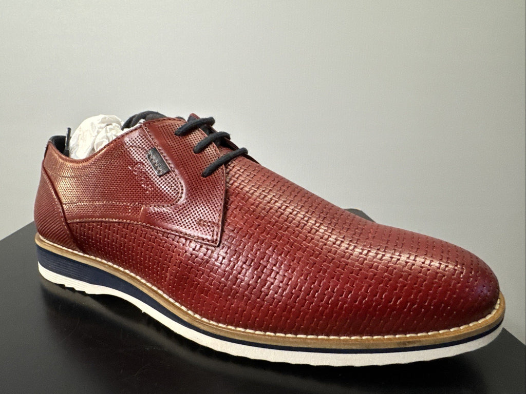 Quintero-701  by SIOUX  Herren Derbys Schnürschuh Rosso Rot  Gr. 50