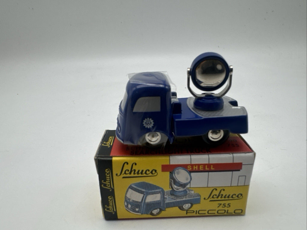 Schuco Piccolo Mercedes Benz Scheinwerferwagen 755 1:90 in OVP THW blau #21