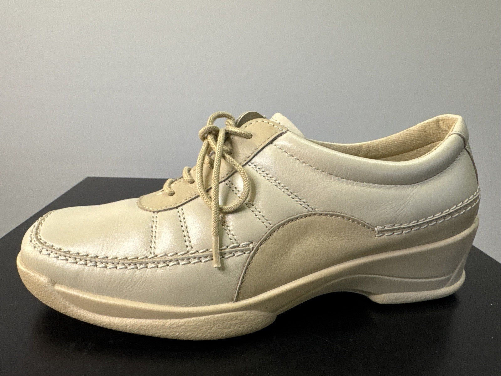 Rodhe Halbschuh Damen Gr. 37 Beige Leder