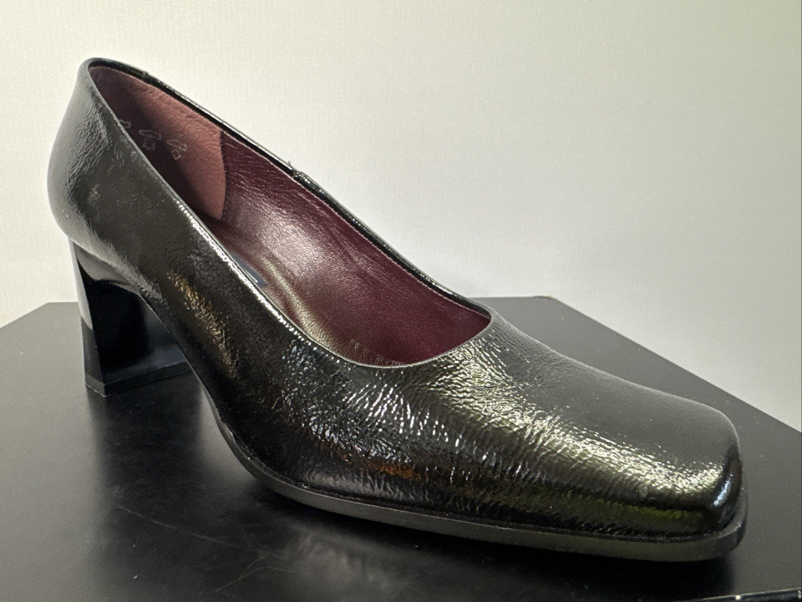 Simona Pumps Gr. 6 Damen Schwarz Leder 