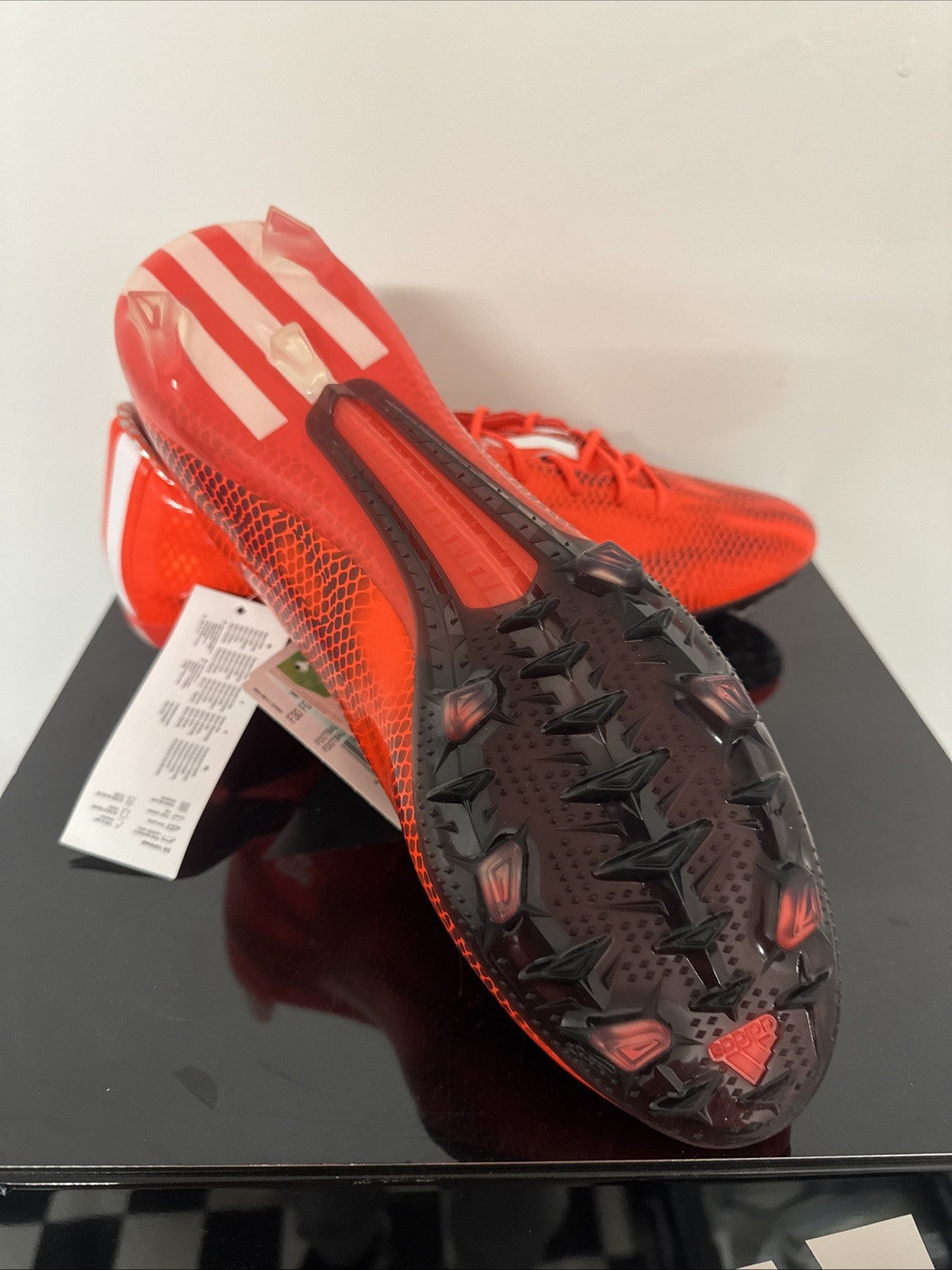 2014 Adidas F30 FG Rot Pro B34856 Vintage Größe 47 1/3 UK 12