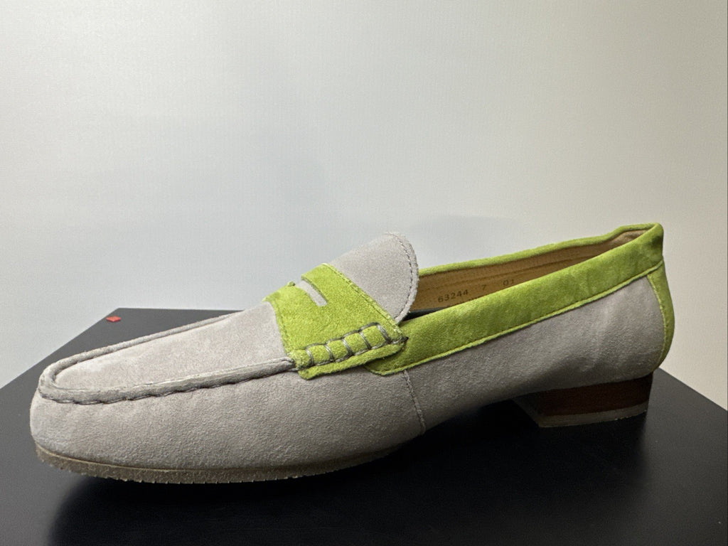 Sioux Corbina Slipper Gr. 6,5 Grau Damenschuhe Leder