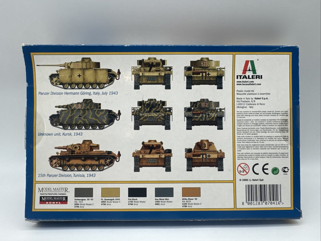 Italeri 7041 Pz.Kpfw. III Ausf. M/N 1:72 Zustand 2: Mit Lagerspuren