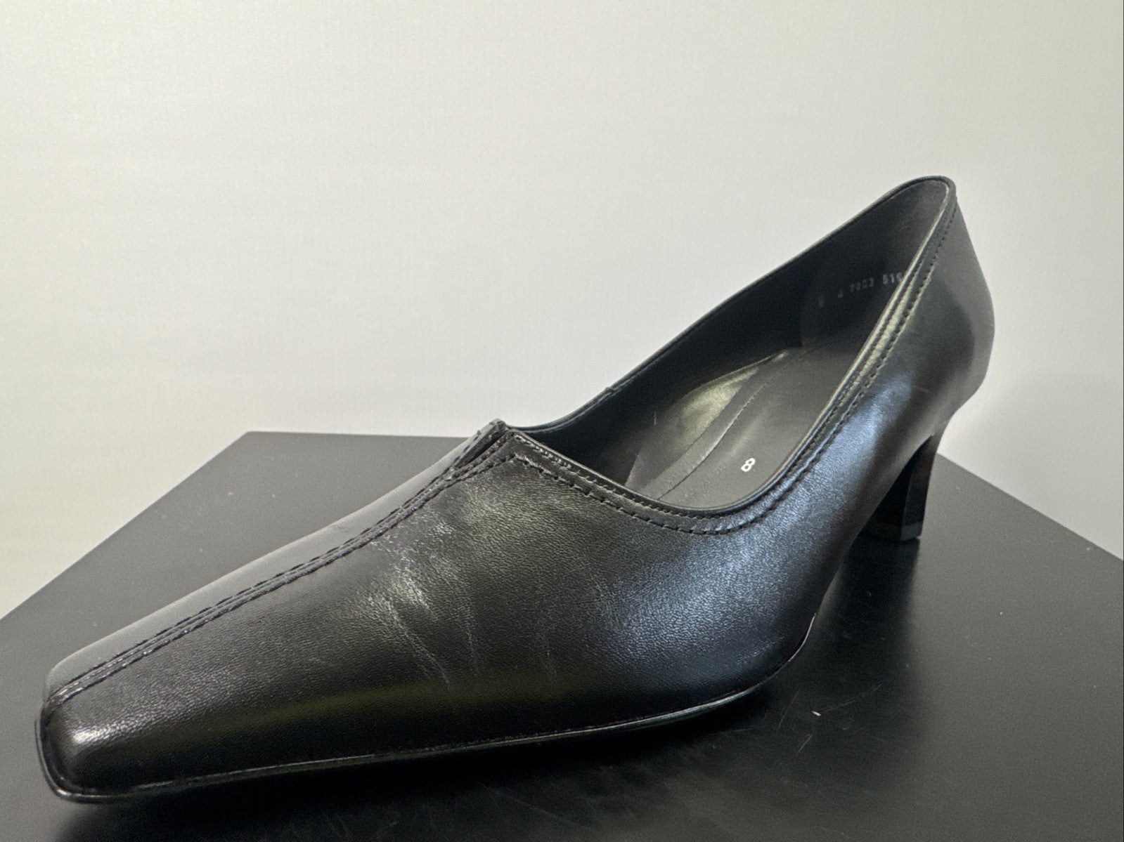 Ara Pumps Gr. 8 Schwarz  Leder Absatzschuh