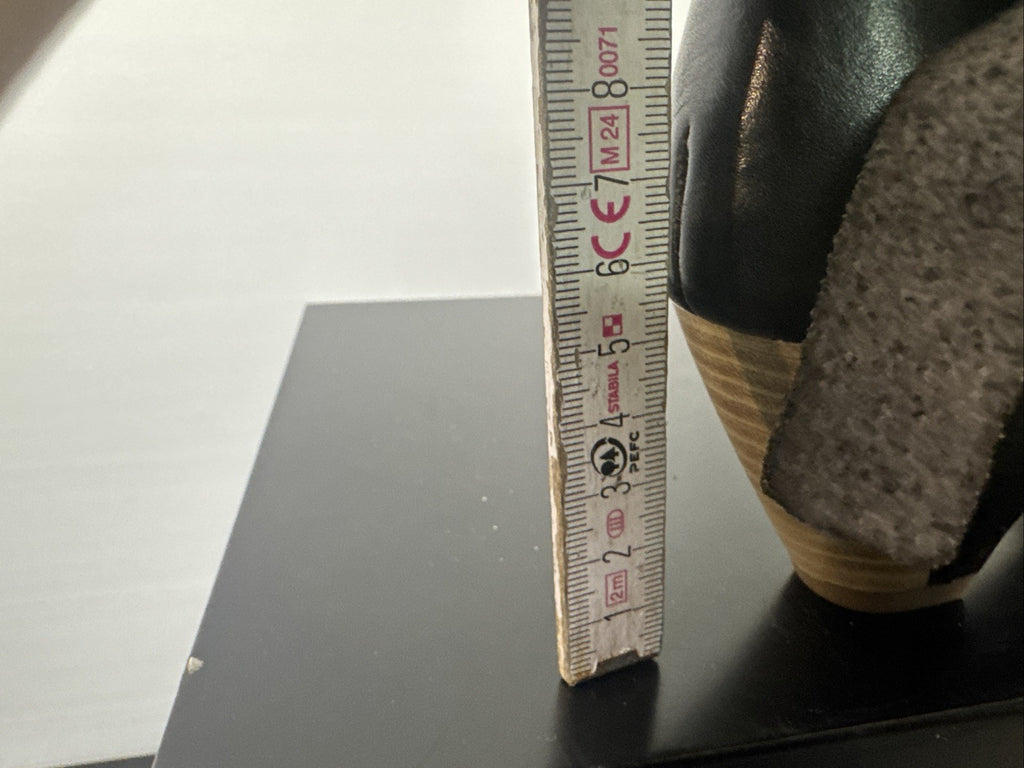 Jana Sandalette  Gr. 6 Leder Schwarz Damen Absatzschuh