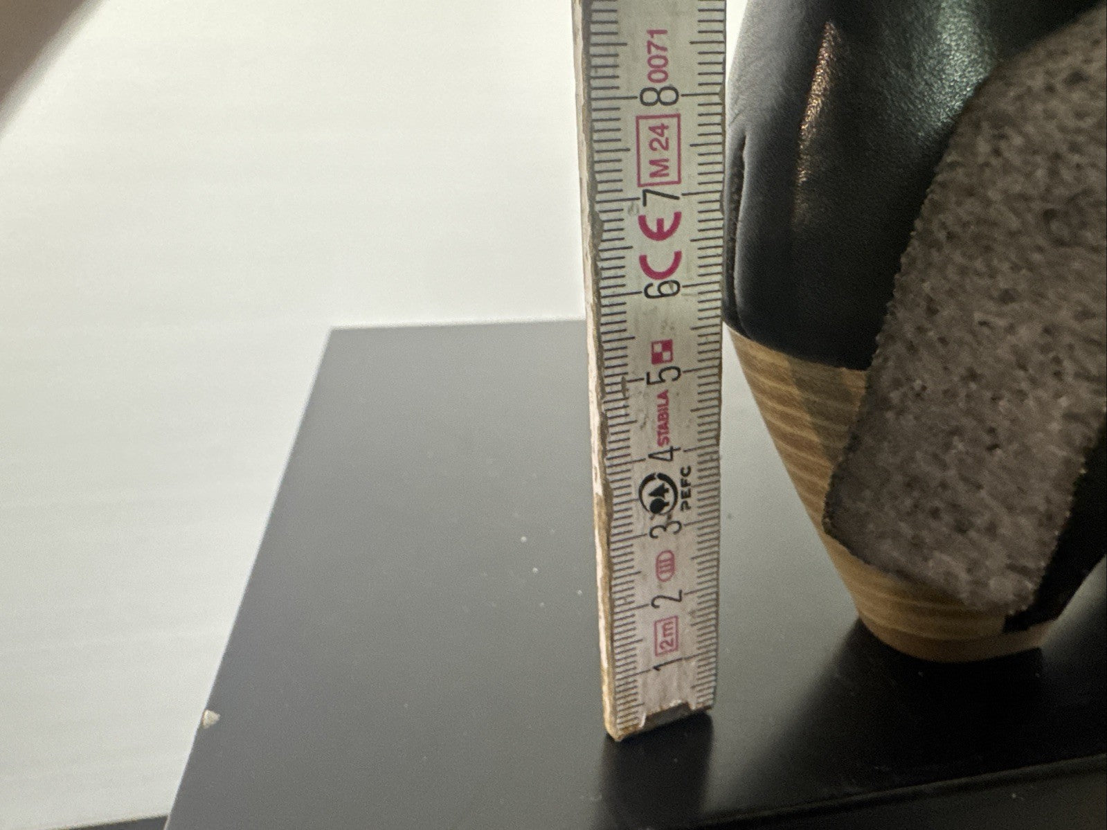 Jana Sandalette  Gr. 6 Leder Schwarz Damen Absatzschuh