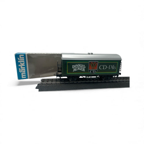 225HO - Märklin 4436 H0 - Kühlwagen grün Dinkel Acker der DB - top in OVP