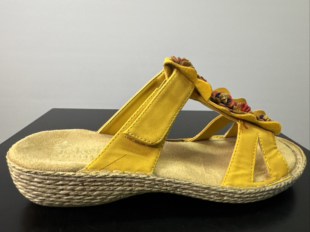 Rieker Sandale Gr. 36 Leder Slip On