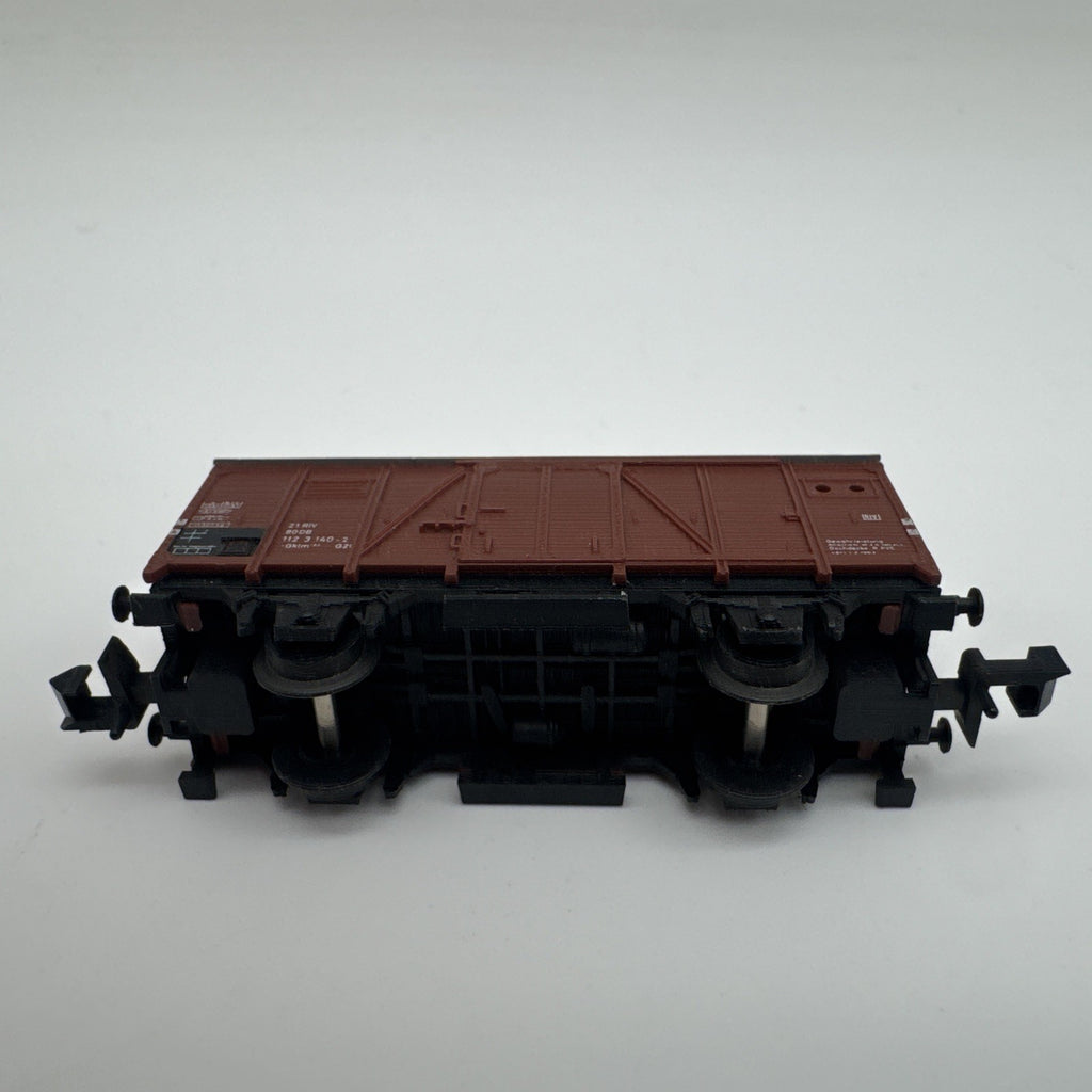 Minitrix n 13534 , Gedeckter Güterwagen, 21 80 112 3 140-2, Vitrine, top Zustand
