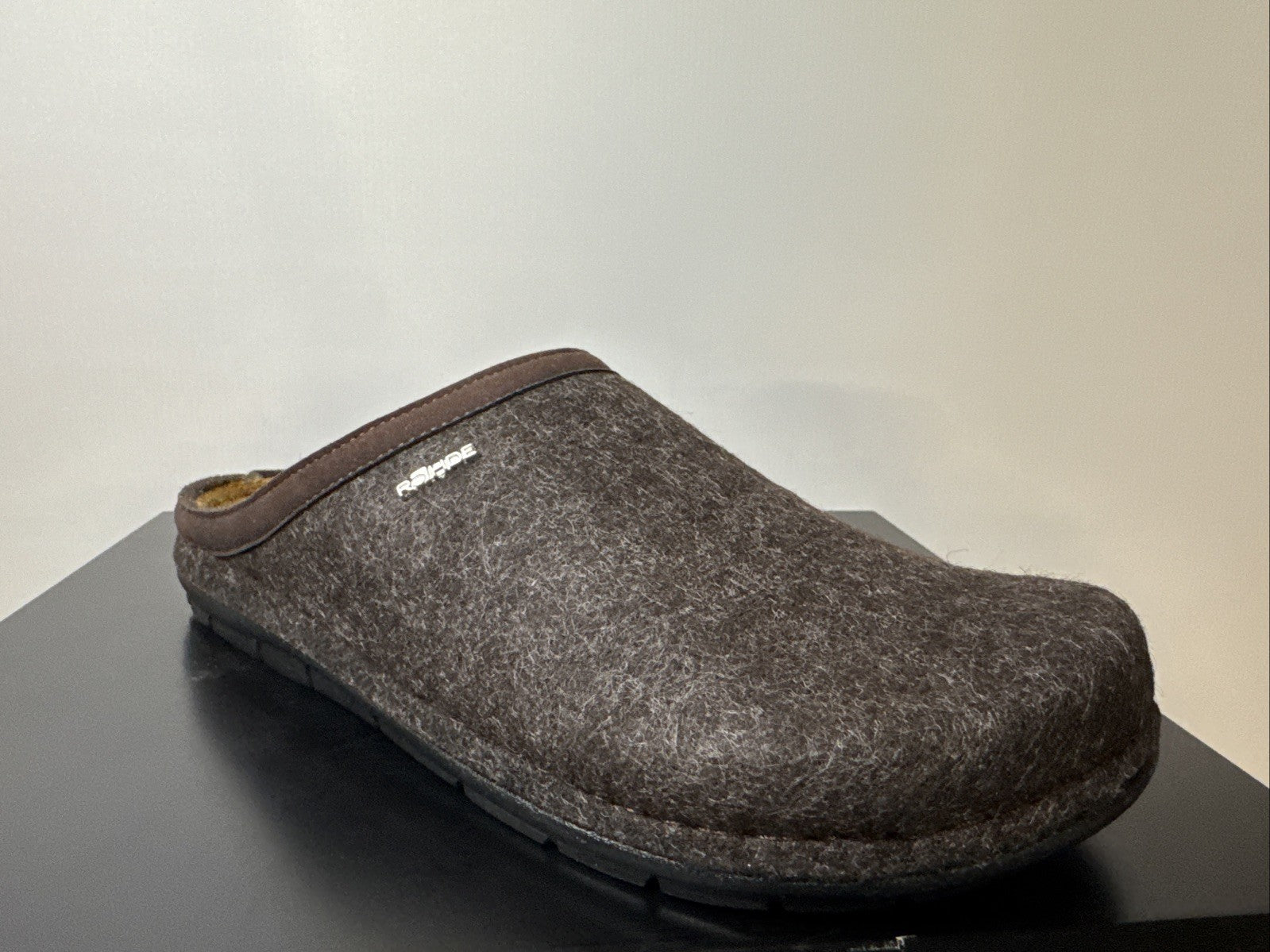 Rohde Herren Filz Pantolette Gr. 39 Mocca Pantoffel 6740