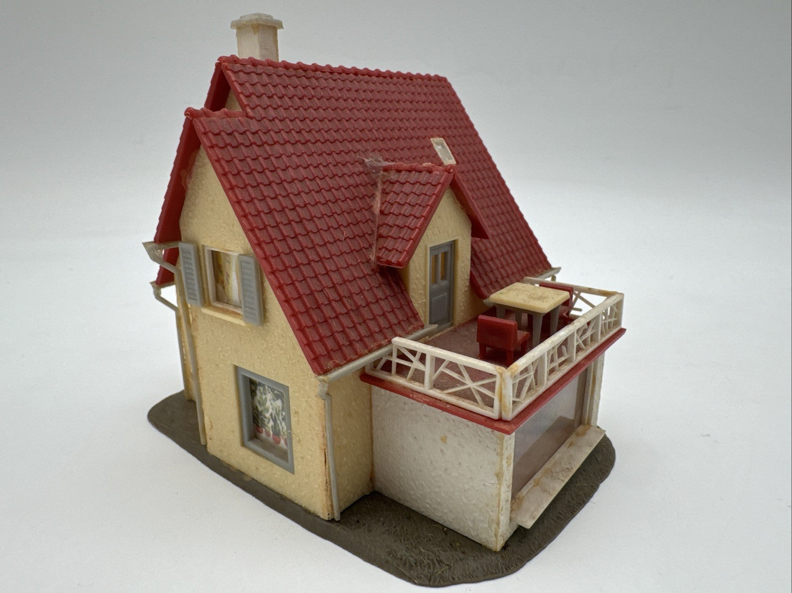 FALLER B-209 H0 EINFAMILIENHAUS MIT TERRASSE fertig gebaut SAMMLER VINTAGE 