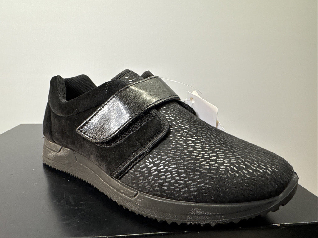 Fischer Markenschuh Gr. 36 Damen Halbschuh Schwarz Leder