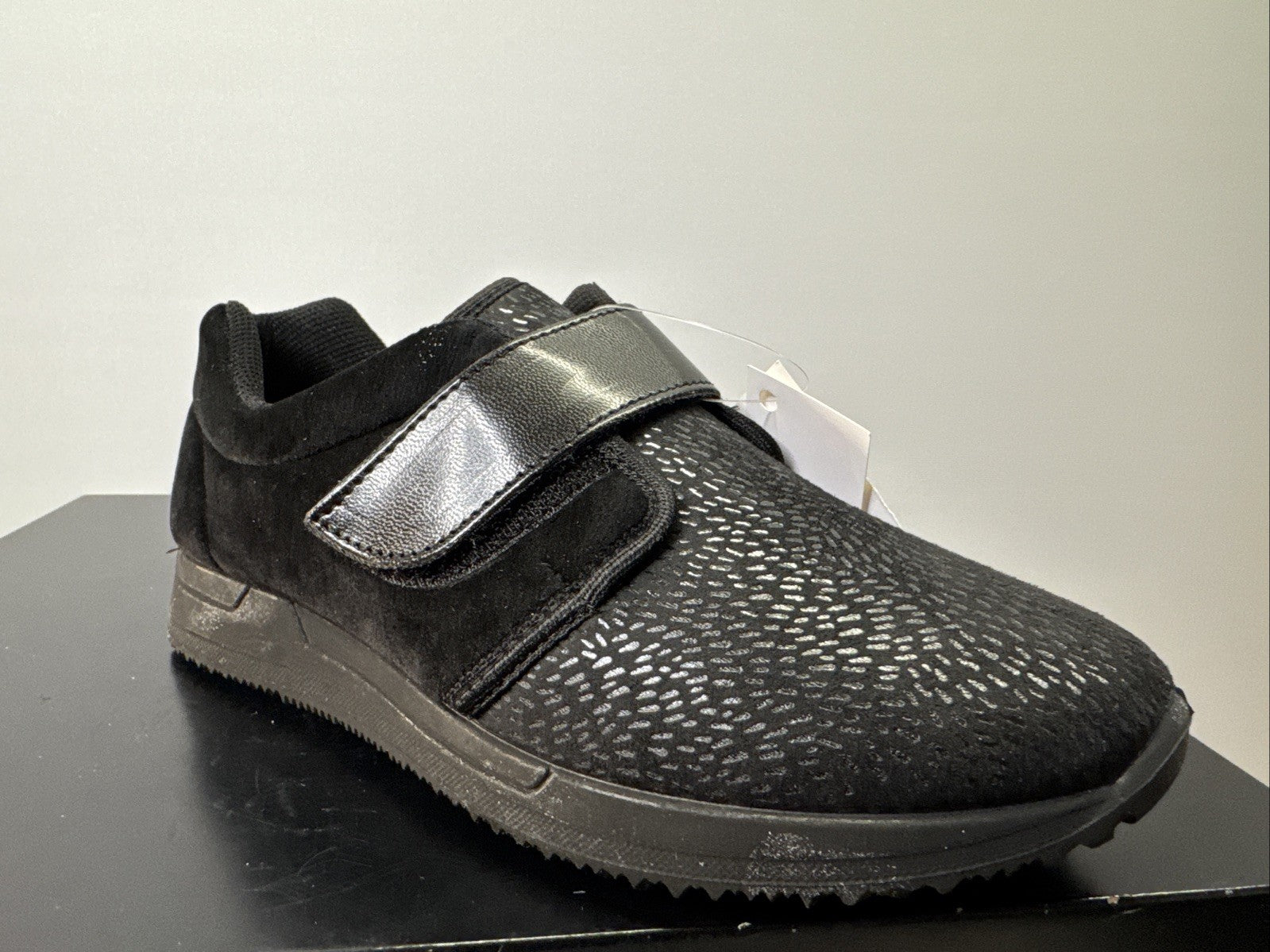 Fischer Markenschuh Gr. 36 Damen Halbschuh Schwarz Leder