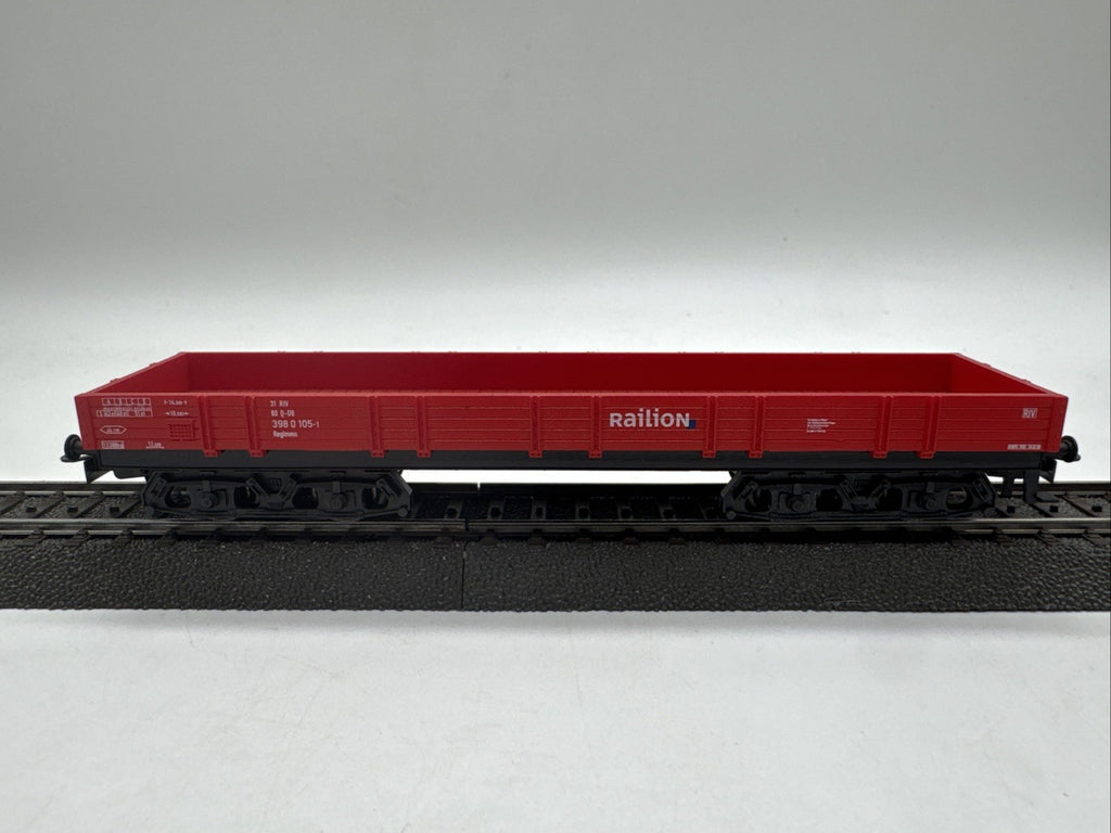 Märklin H0 DB Railion 4-achsiger Flachwagen Niederbordwagen rot 29260 #343